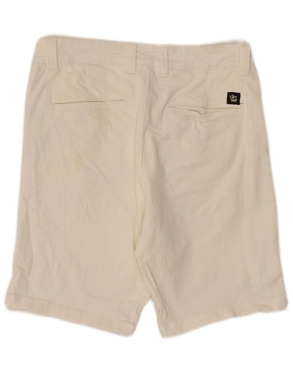 Zara Short Chino Homme EU 42 Large W32 Coton Blanc