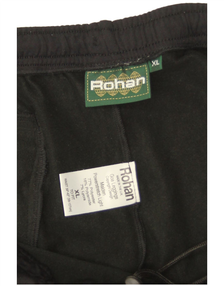 Rohan Pantalon de survêtement pour homme XL Noir Polyester