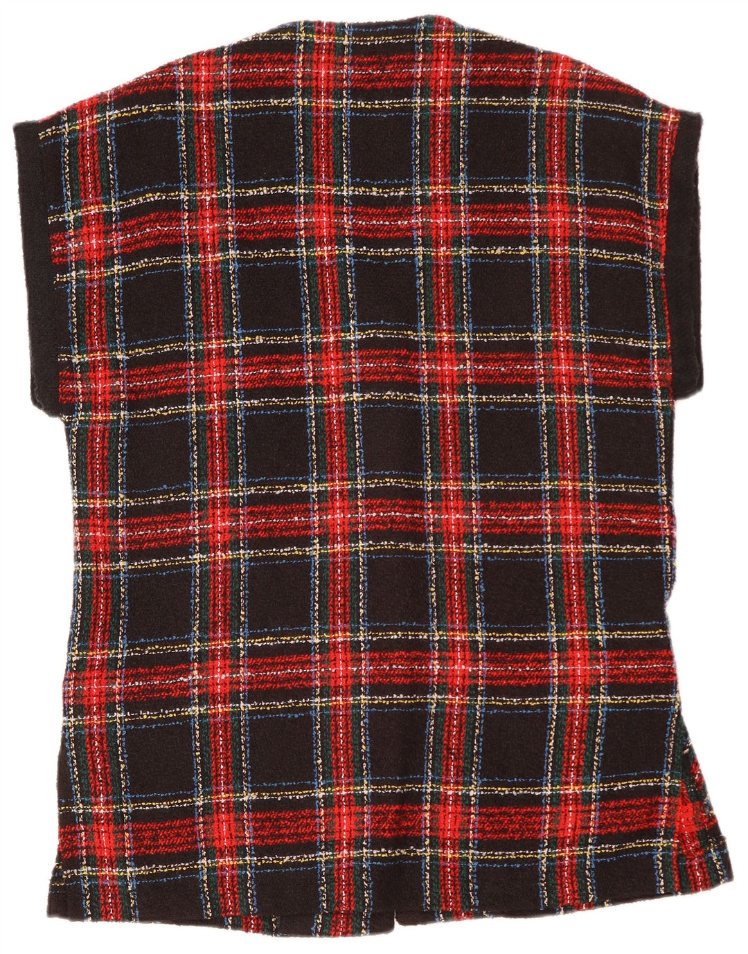 VINTAGE Femmes Surdimensionné 4 Bouton Blazer Veste UK 10 Petit Plaid Rouge