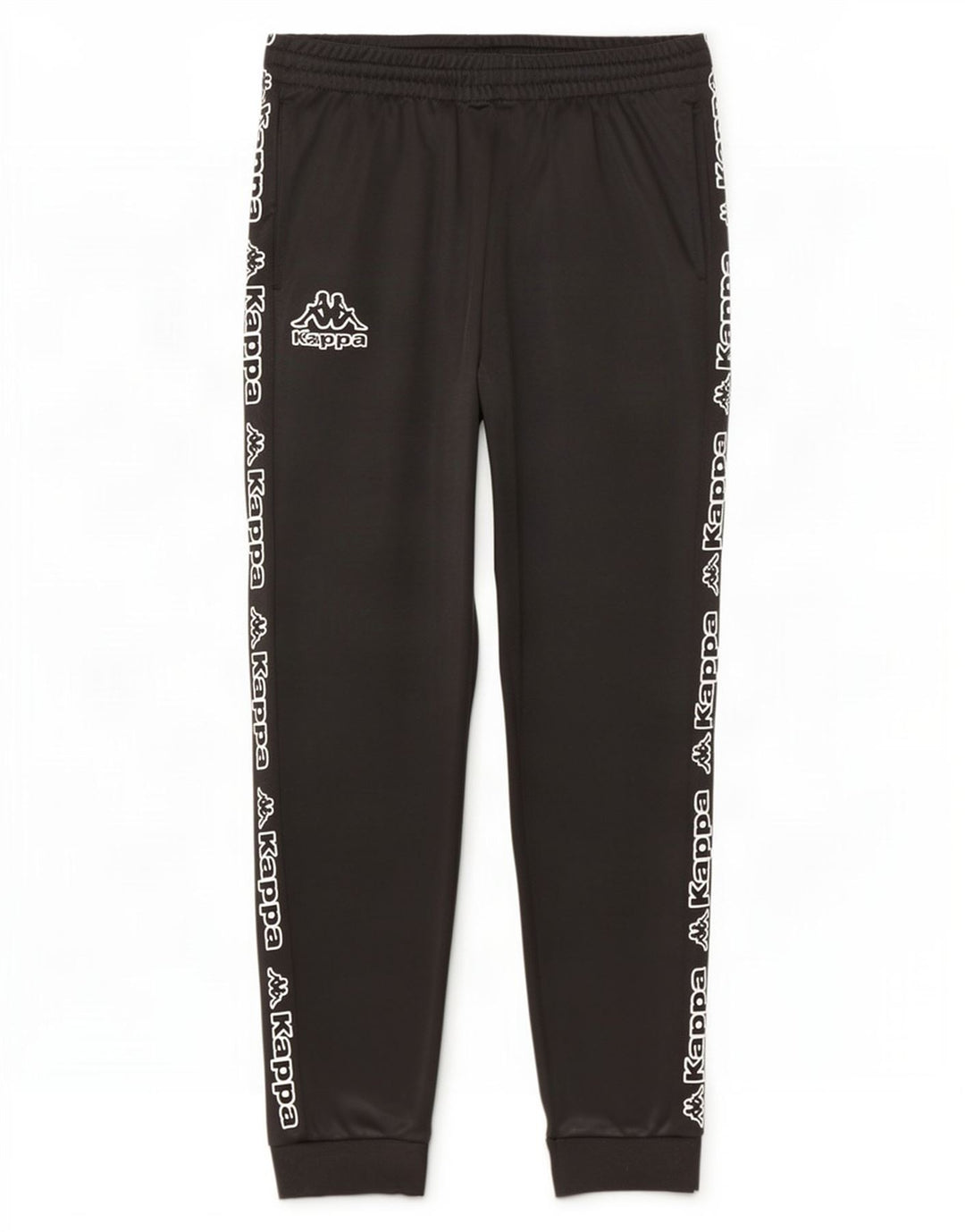 Kappa Pantalon de Survêtement Graphique Homme Joggers Large Noir Polyester
