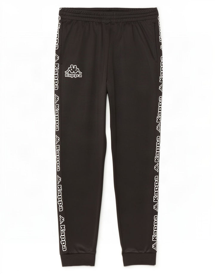 Kappa Pantalon de Survêtement Graphique Homme Joggers Large Noir Polyester