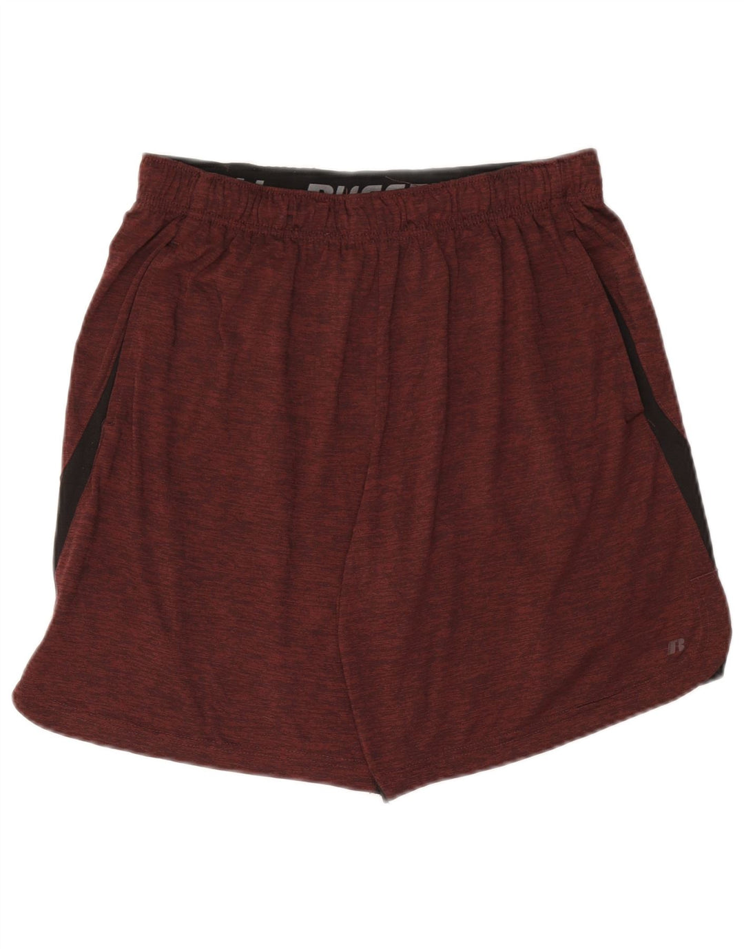 Russell Athletic Short de Sport Dri Fit Homme Marron Moyen Colorblock