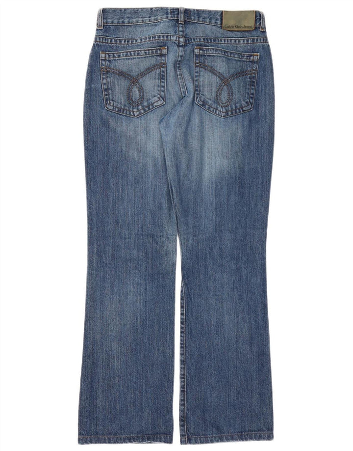 Calvin Klein Jean Bootcut Femme W31 L30 Bleu Coton