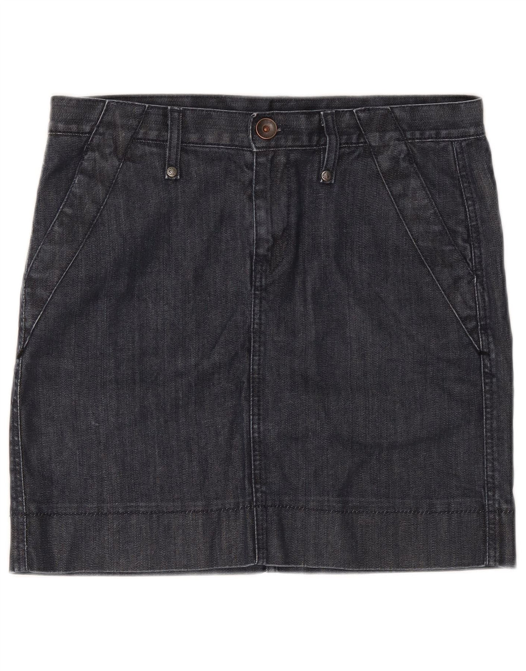 Benetton Jupe En Jean Femme W32 Large Bleu Marine