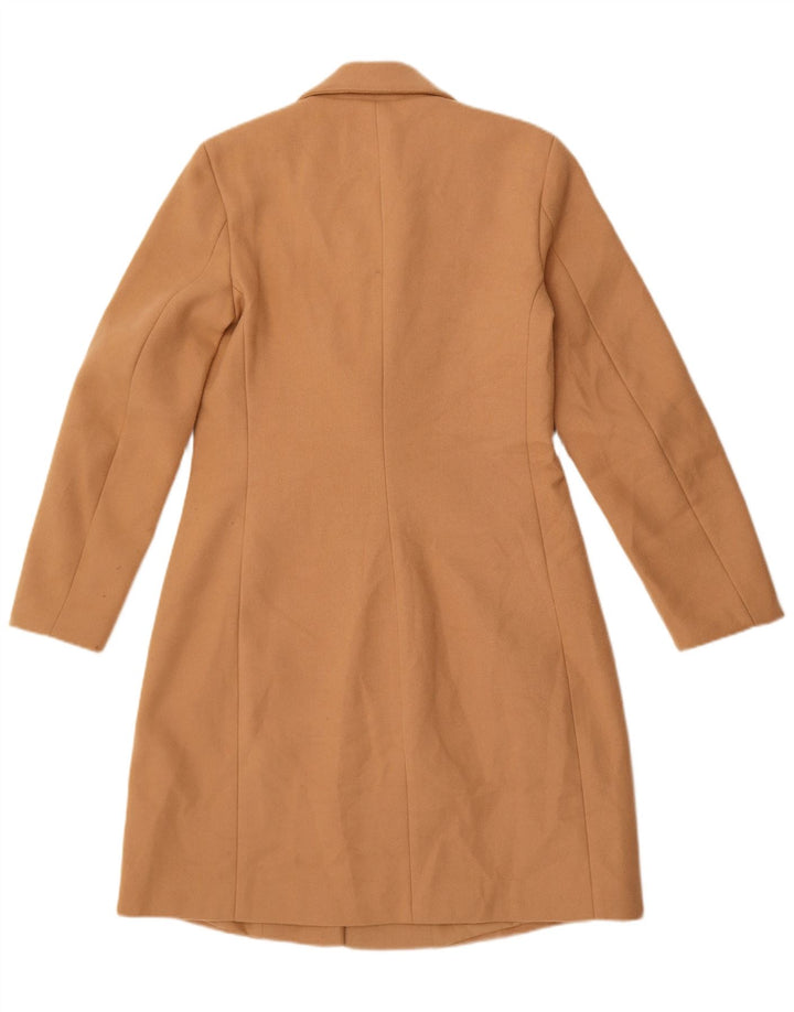 Zara Femme Pardessus UK 10 Petit Beige Polyester