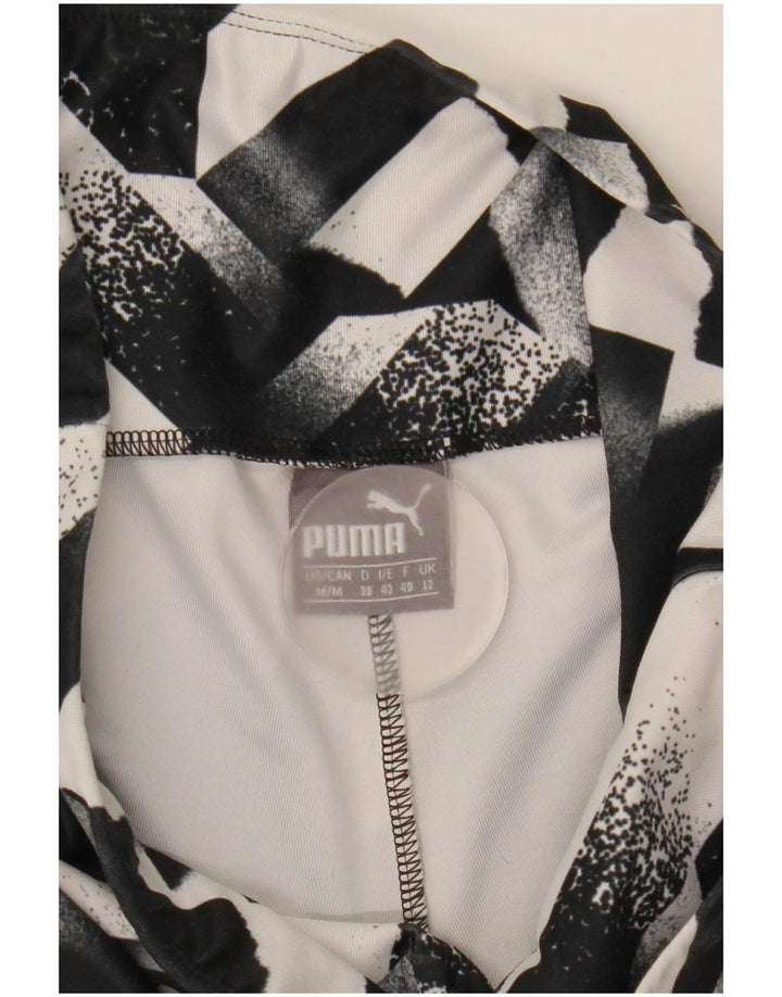 Puma Leggings pour femme UK 42 Medium Noir Géométrique