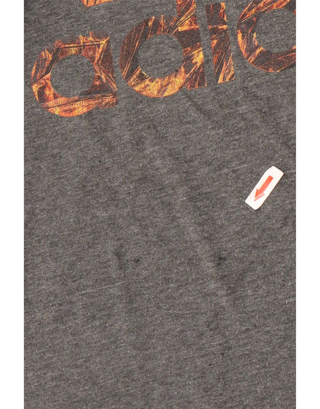 Adidas Homme Climalite Graphic T-Shirt Top Gris Moyen Moucheté Polyester