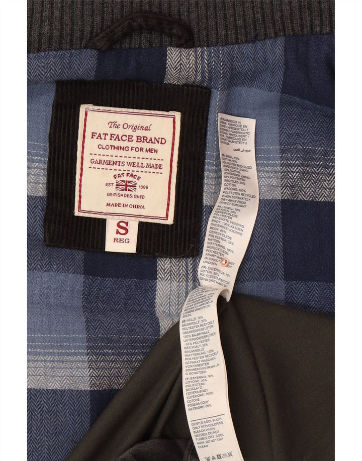 FAT FACE Gilet rembourré pour homme UK 36 Small Gris Coton