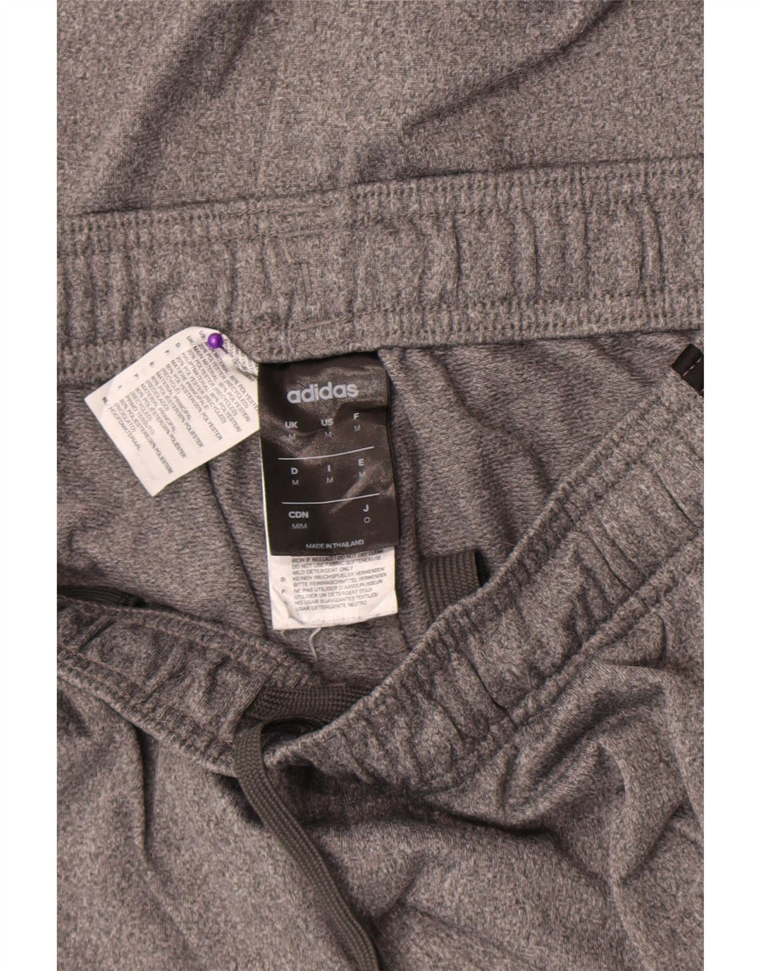 Adidas Pantalon de Survêtement Homme Gris Moyen Polyester