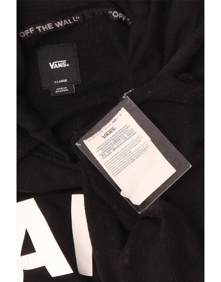 VANS Pull à capuche graphique pour homme XL en coton noir