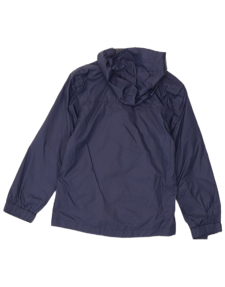 MOUNTAIN WAREHOUSE Veste de Pluie à Capuche Garçon 9-10 Ans Nylon Bleu Marine