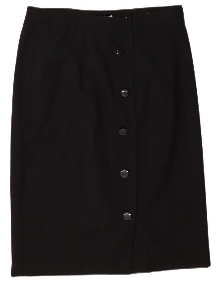 Valentino Femme Jupe Droite IT 46 Large W32 Laine Noire