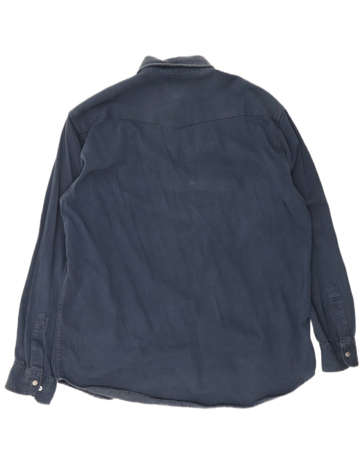 Carrera Chemise en jean pour homme Taille 39/40 Bleu marine moyen Coton