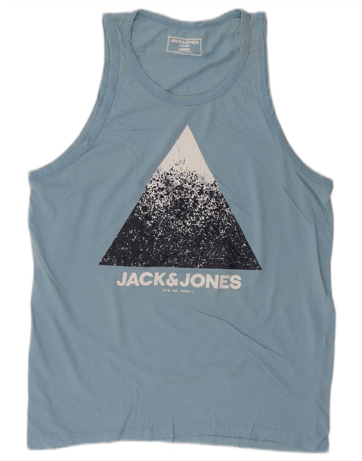 JACK & JONES Débardeur Core Slim Fit Graphic Homme Bleu Taille L
