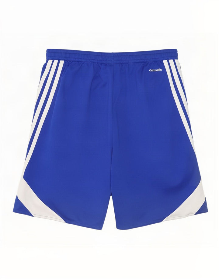 Adidas Short de Sport Climalite Homme Bleu Moyen Polyester Colorblock