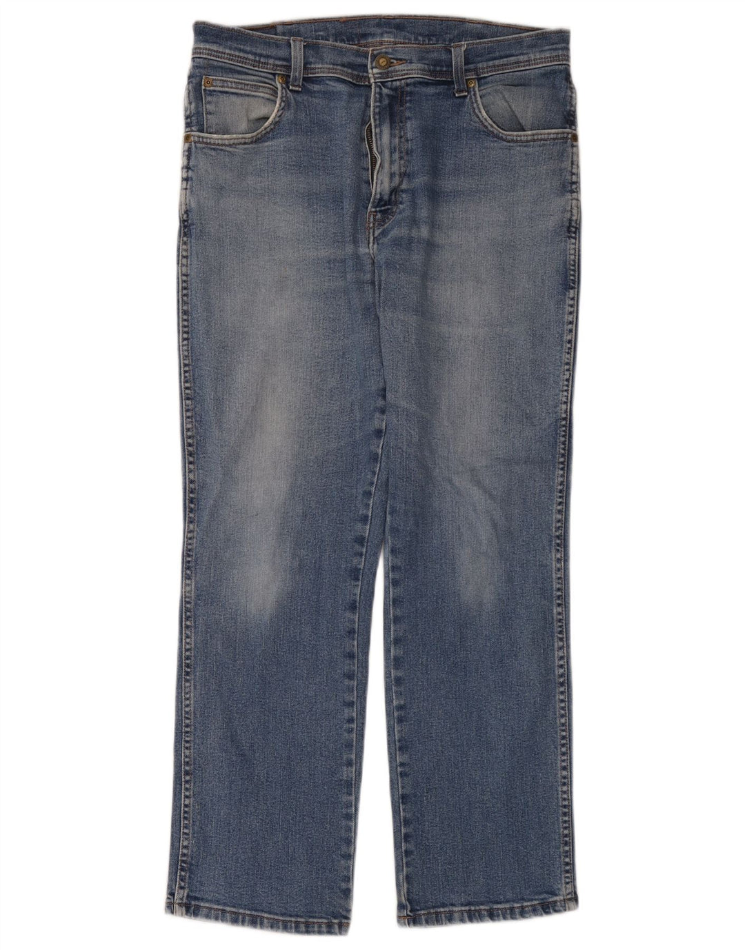 Wrangler Jean droit homme W34 L30 bleu coton
