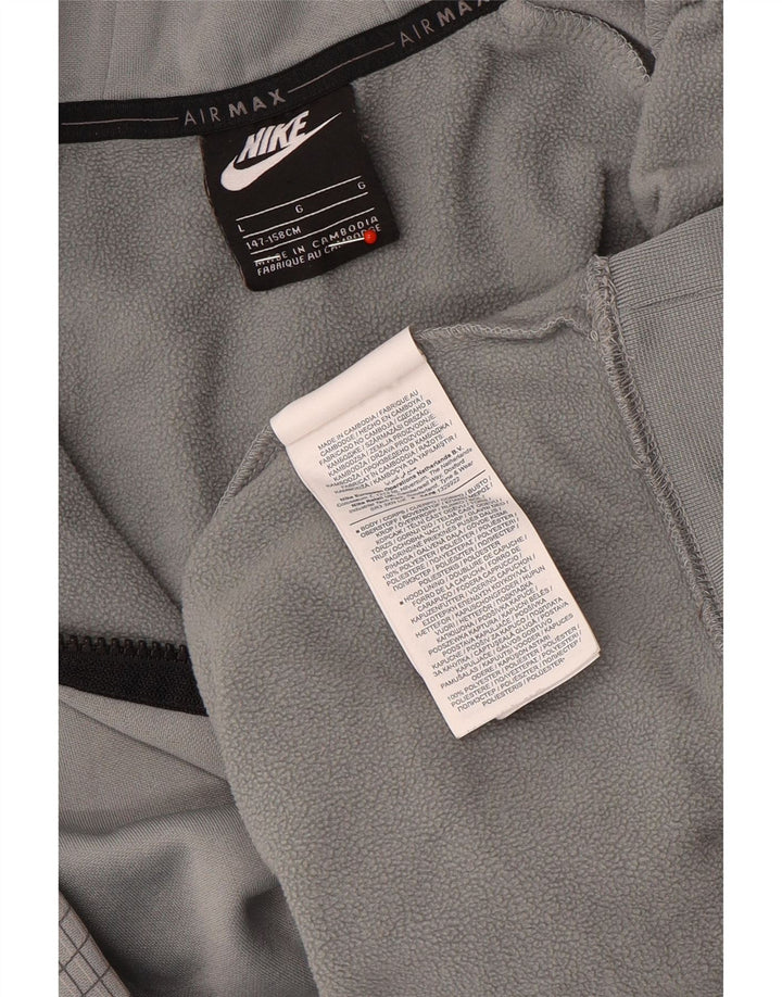 NIKE Pull à capuche graphique pour garçon 12-13 ans Grand gris à carreaux Polyester