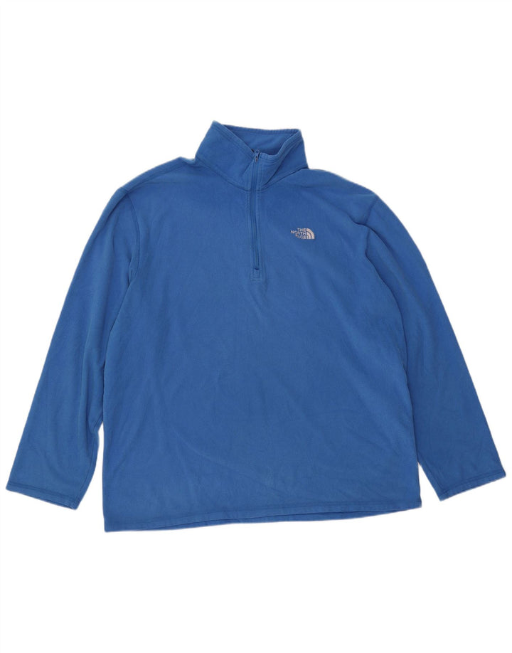 THE NORTH FACE Pull Polaire Col Zippé Homme XL Bleu Polyester