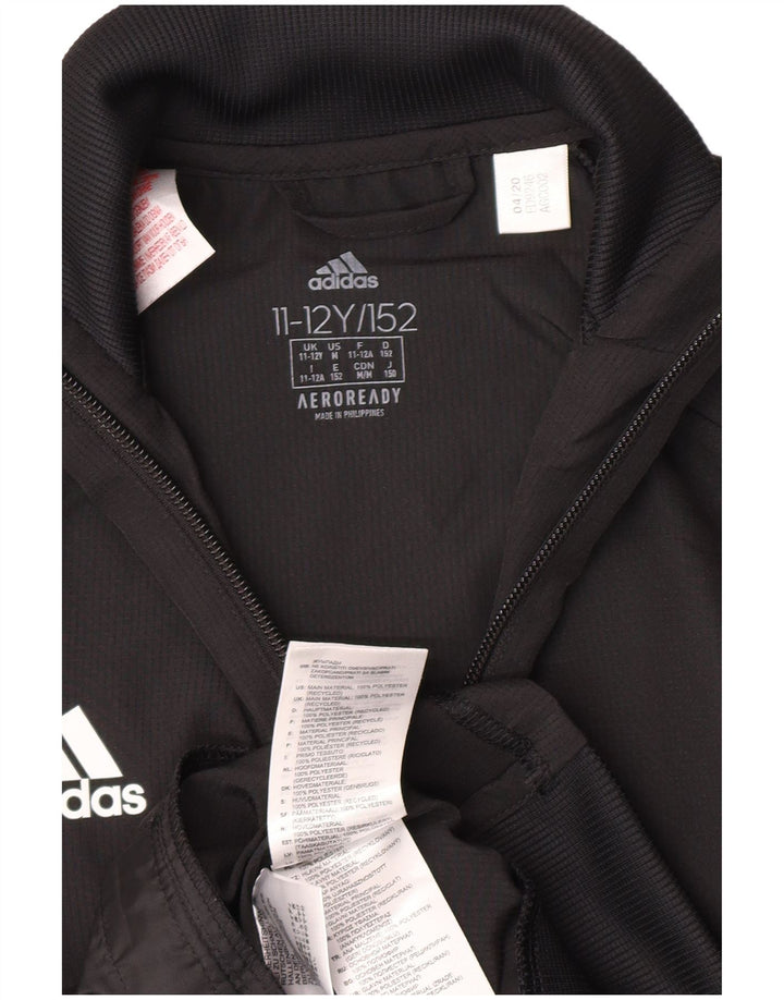 Veste de survêtement Adidas Garçon Aeroready 11-12 ans Noir Polyester