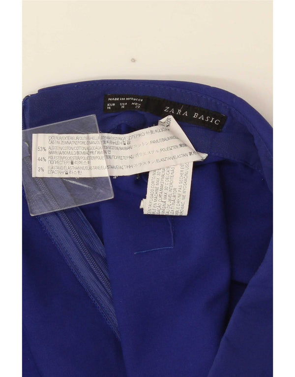 Short Femme Zara Medium W28 Bleu Marine Coton