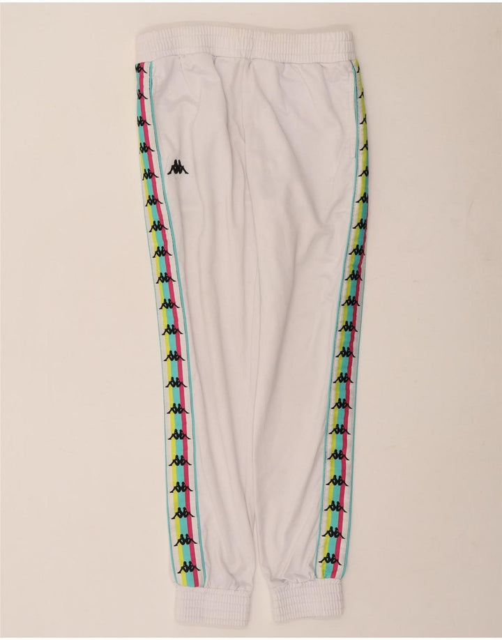 Kappa Pantalon de Survêtement Graphique Homme Joggers Small Blanc