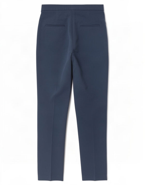 Topshop Pantalon de costume taille haute pour femme UK 8 Small W26 L28 Bleu