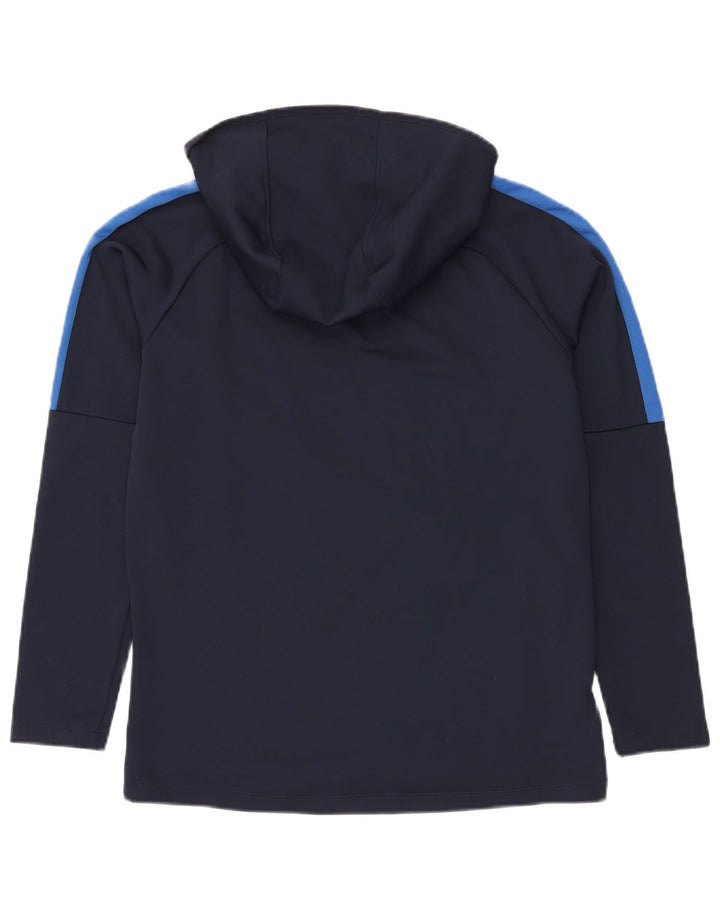 NIKE Pull à capuche Dri Fit pour homme en polyester color block bleu marine moyen