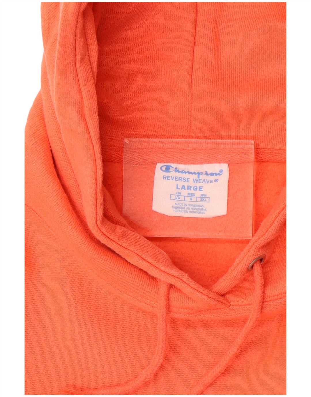 CHAMPION Pull à capuche oversize Reverse Weave pour femme UK 16 Large Orange
