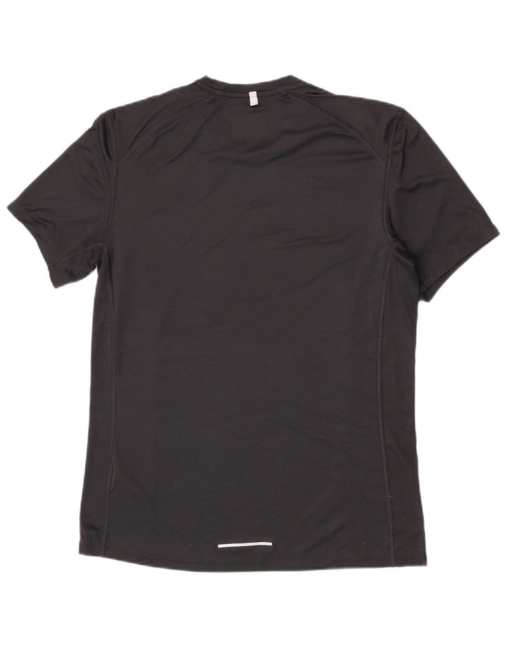 NIKE Hommes Dri Fit T-Shirt Haut Noir Moyen Polyester