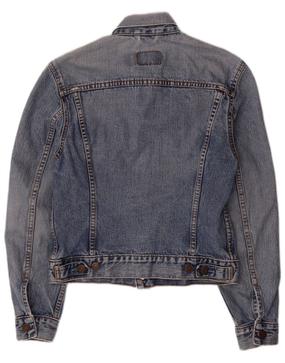Levi's Veste en Jean Femme UK 10 Petit Bleu Coton