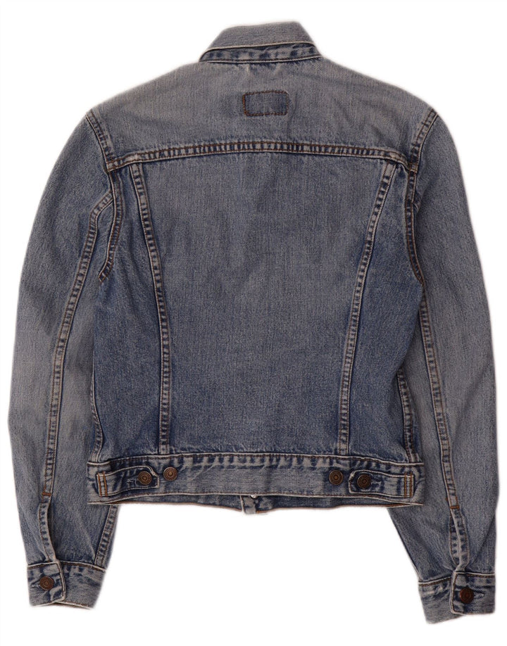 Levi's Veste en Jean Femme UK 10 Petit Bleu Coton