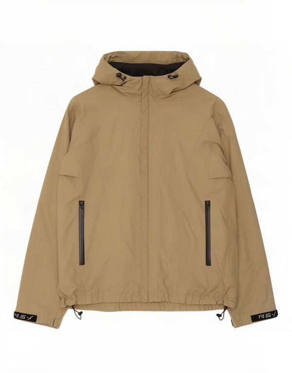 North Sails Veste de pluie à capuche pour homme UK 42 XL Beige Polyamide