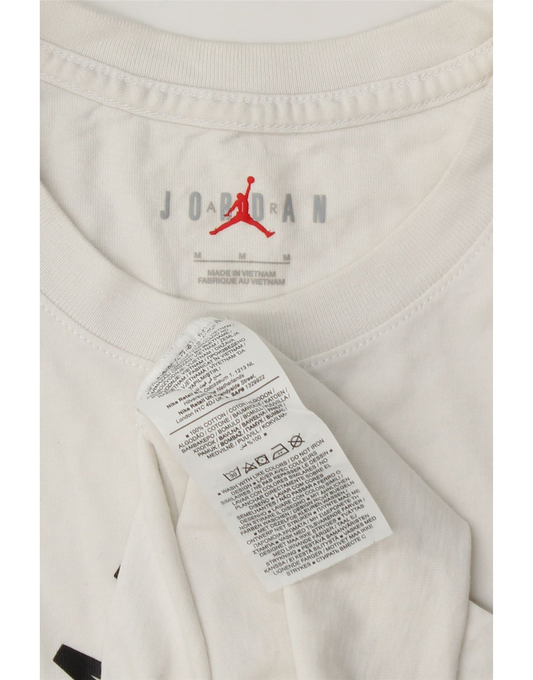 JORDAN T-shirt graphique pour hommes en coton blanc moyen