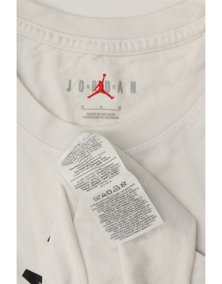 JORDAN T-shirt graphique pour hommes en coton blanc moyen