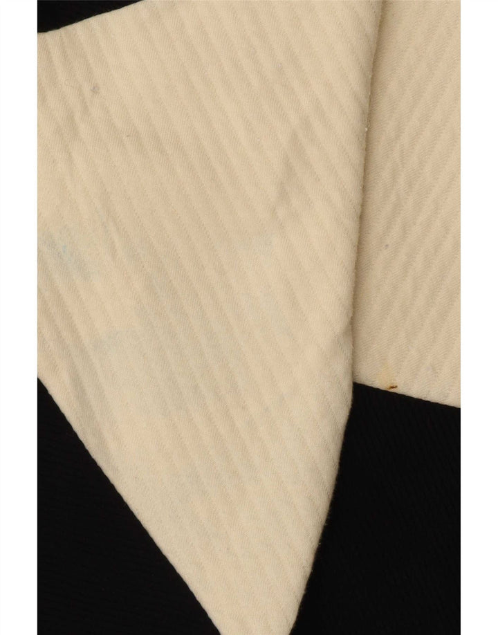 Zara Chemisier surdimensionné pour femme UK 10 Petit coton color block noir