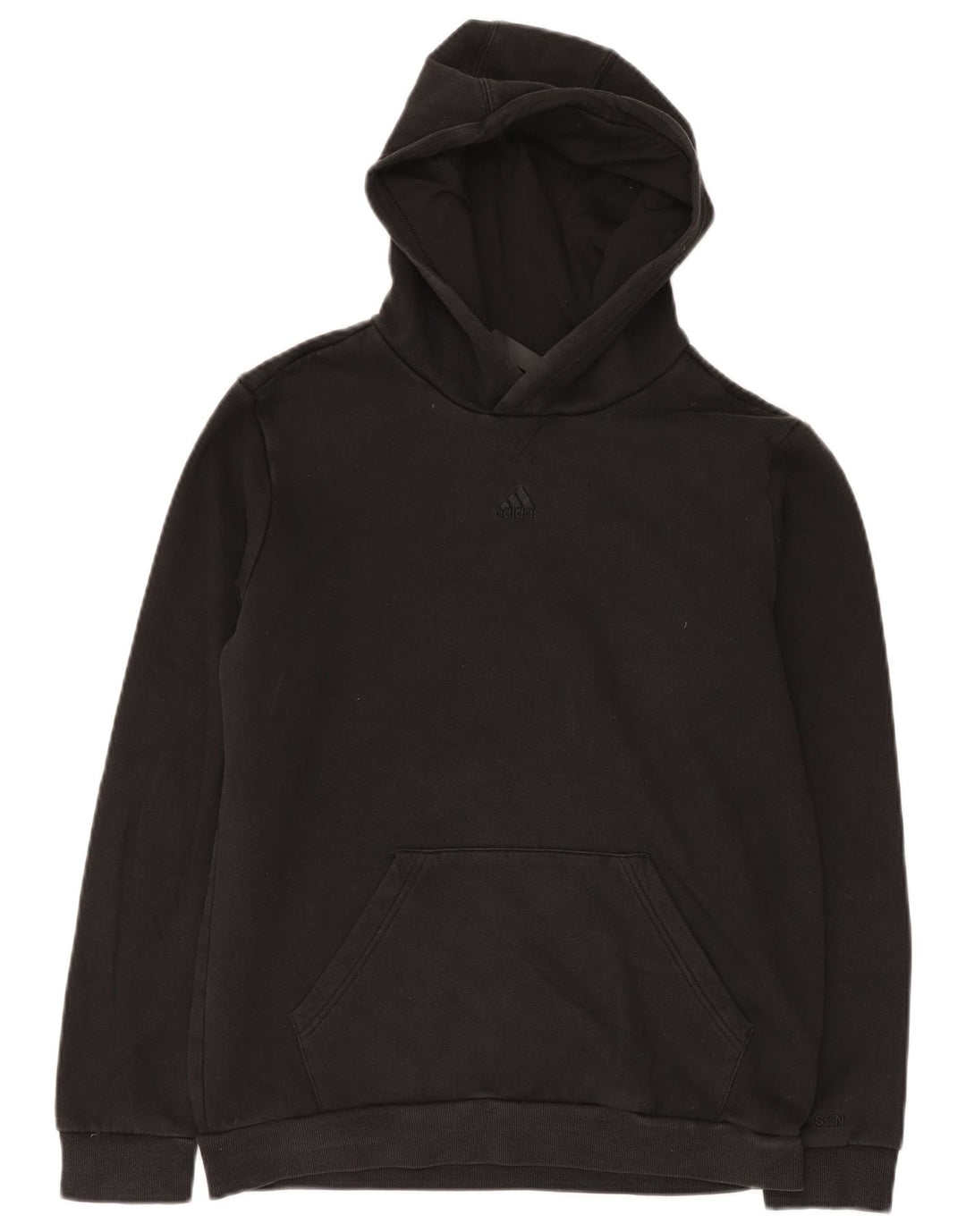 ADIDAS Pull à capuche garçon 15-16 ans Noir Coton