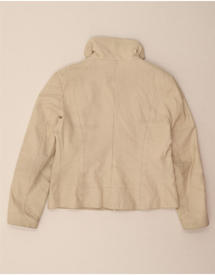 CONBIPEL Womens Leather Jacket IT 48 XL Beige Leather Vintage Conbipel and Second-Hand Conbipel from Messina Hembry 