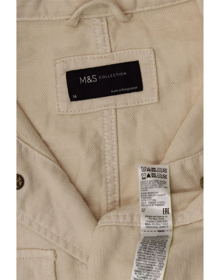 Marks & Spencer Veste utilitaire pour femme UK 14 Grand coton beige