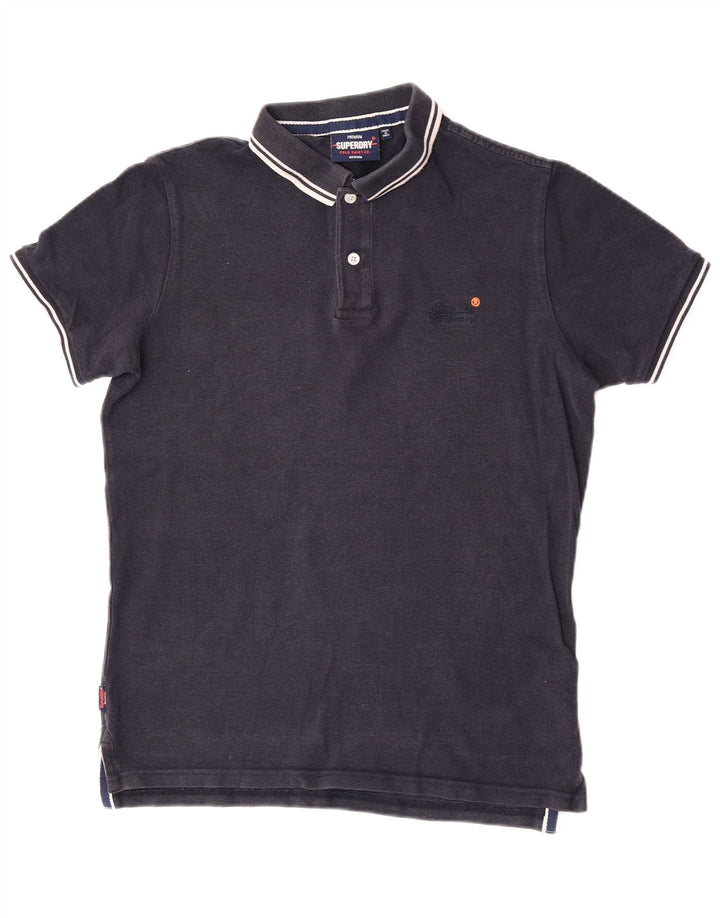 Superdry Polo Homme Bleu Marine Moyen