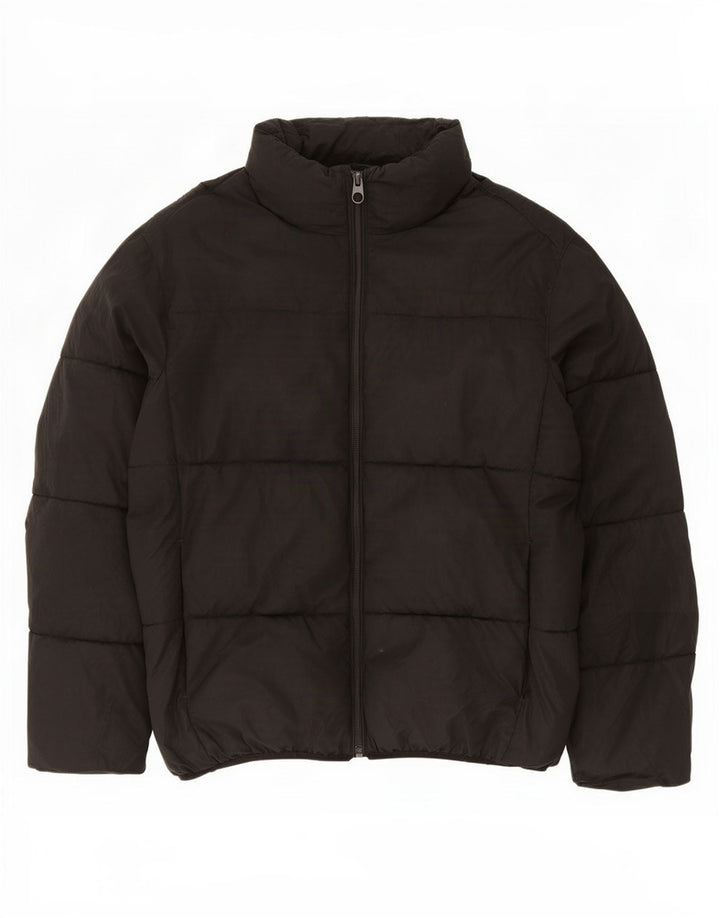 Zara Veste matelassée pour homme UK 40 Large Noir Polyester