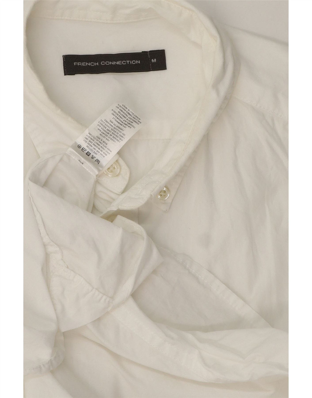 French Connection Chemise Homme Blanc Moyen Coton
