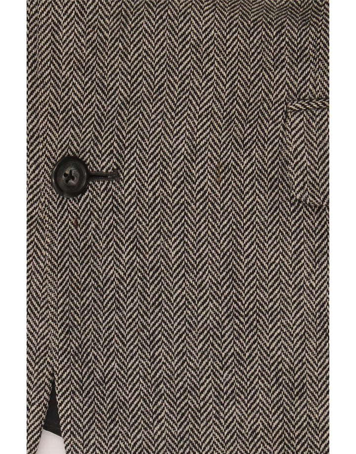Marks & Spencer Veste blazer à 2 boutons pour homme UK 42 Grand chevron gris