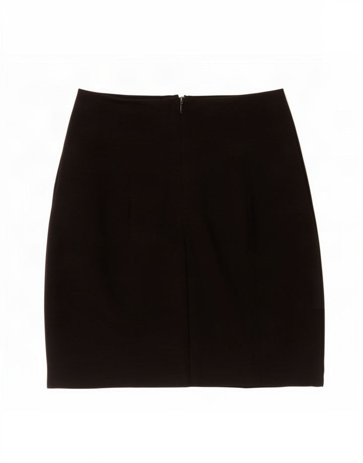 Zara Femme Mini Jupe Petite W26 Coton Noir