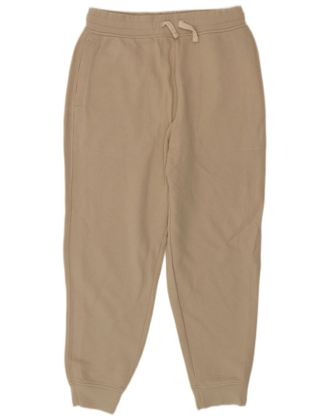 Pantalon De Survêtement Zara Homme Joggers Coton Beige Moyen
