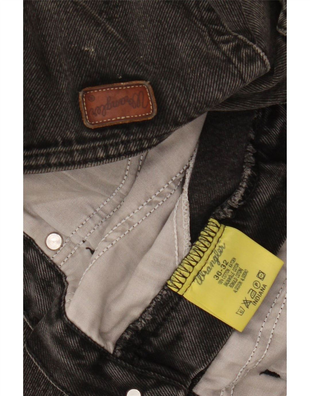 WRANGLER Jean droit Indiana homme W36 L28 coton noir