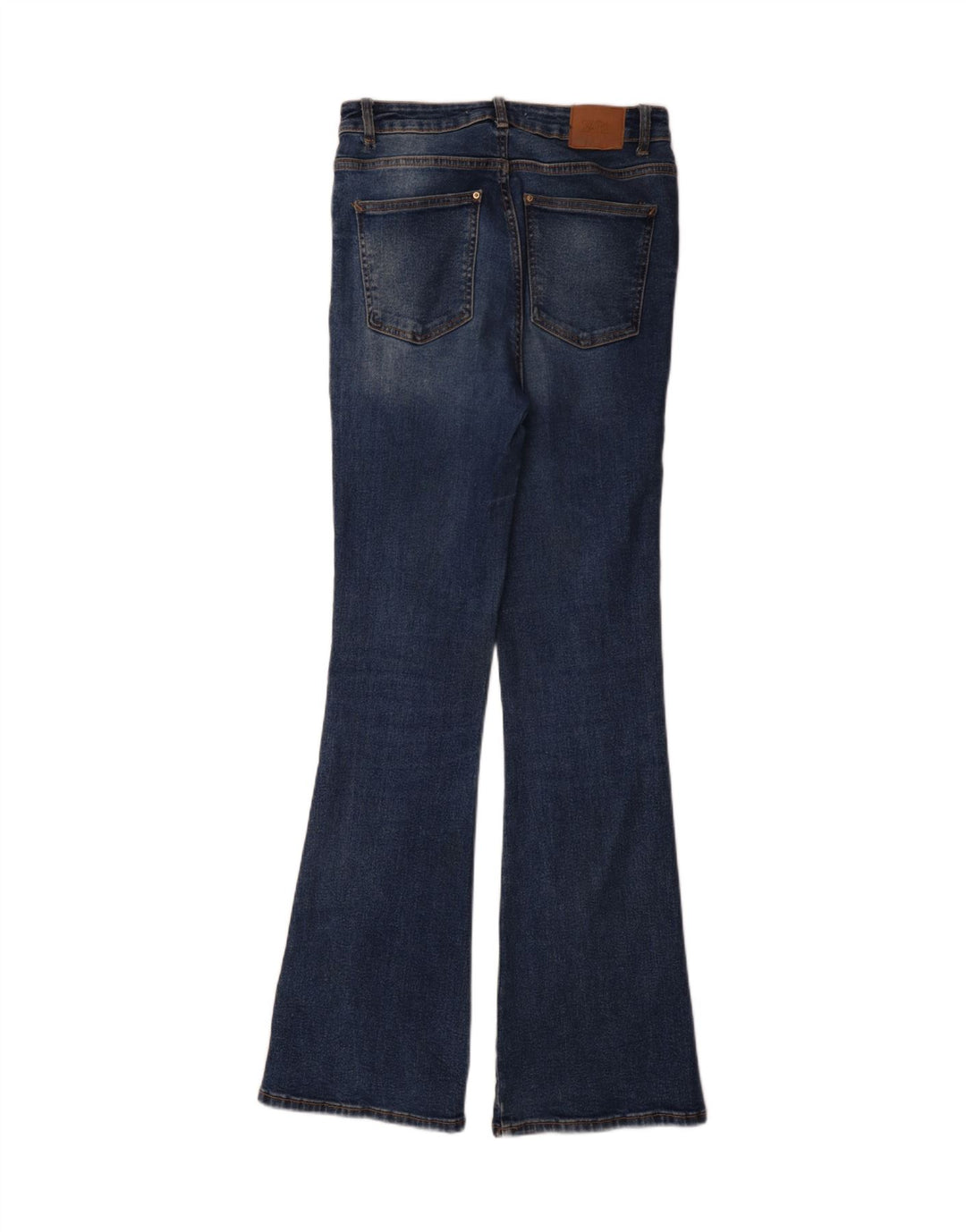 Zara Jean évasé pour femme EU 38 Small W28 L34 Bleu Coton