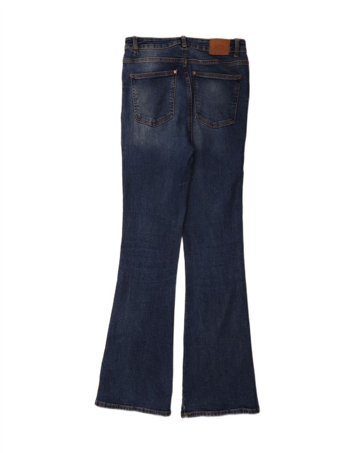 Zara Jean évasé pour femme EU 38 Small W28 L34 Bleu Coton