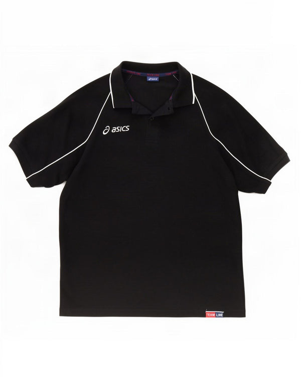 Asics Polo Homme XL Noir Coton