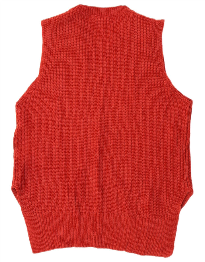 Marks & Spencer Débardeur pour femme UK 12 Acrylique rouge moyen