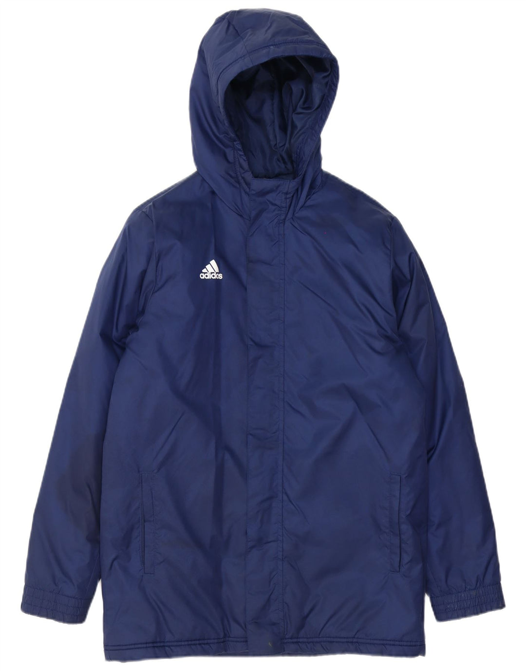 Veste coupe-vent à capuche Adidas Garçon 13-14 ans Bleu Marine Polyester